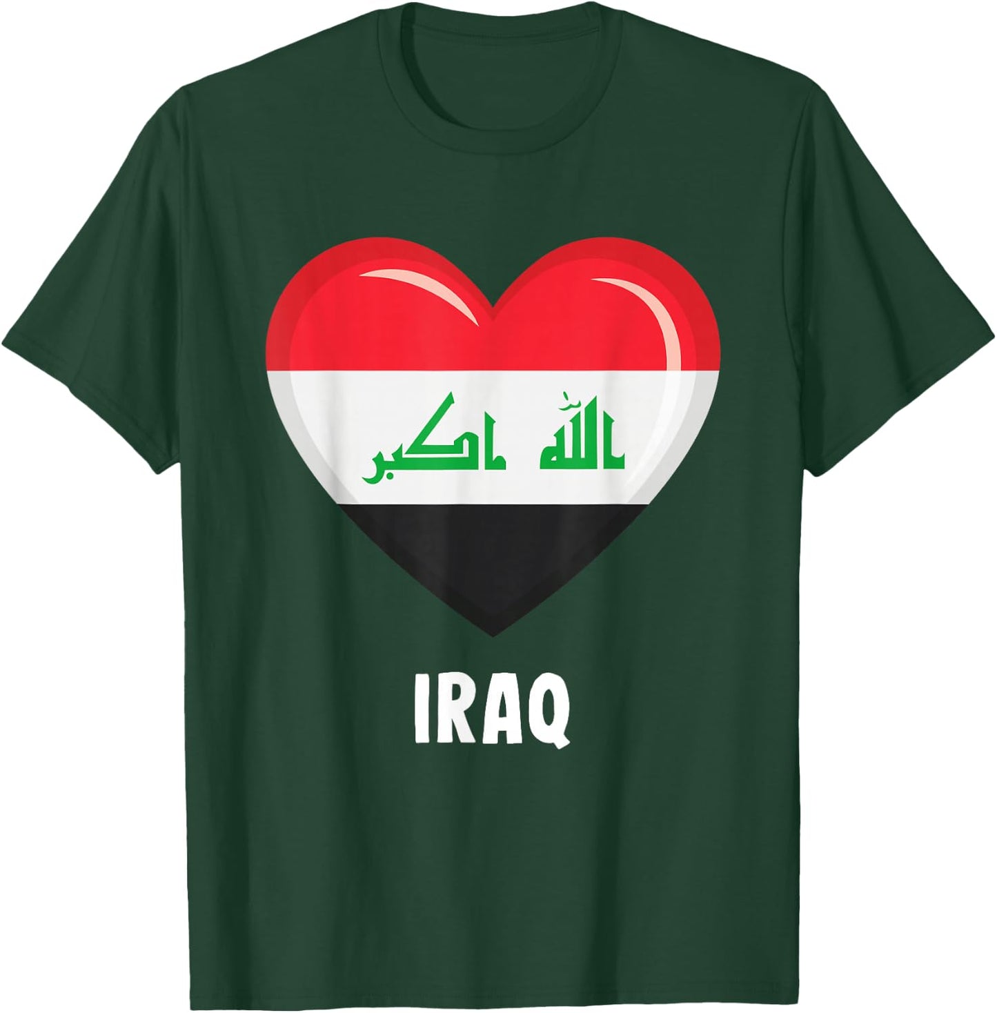 Iraq Flag Jersey | Iraqi T-Shirt - T-Shirt | Forest
