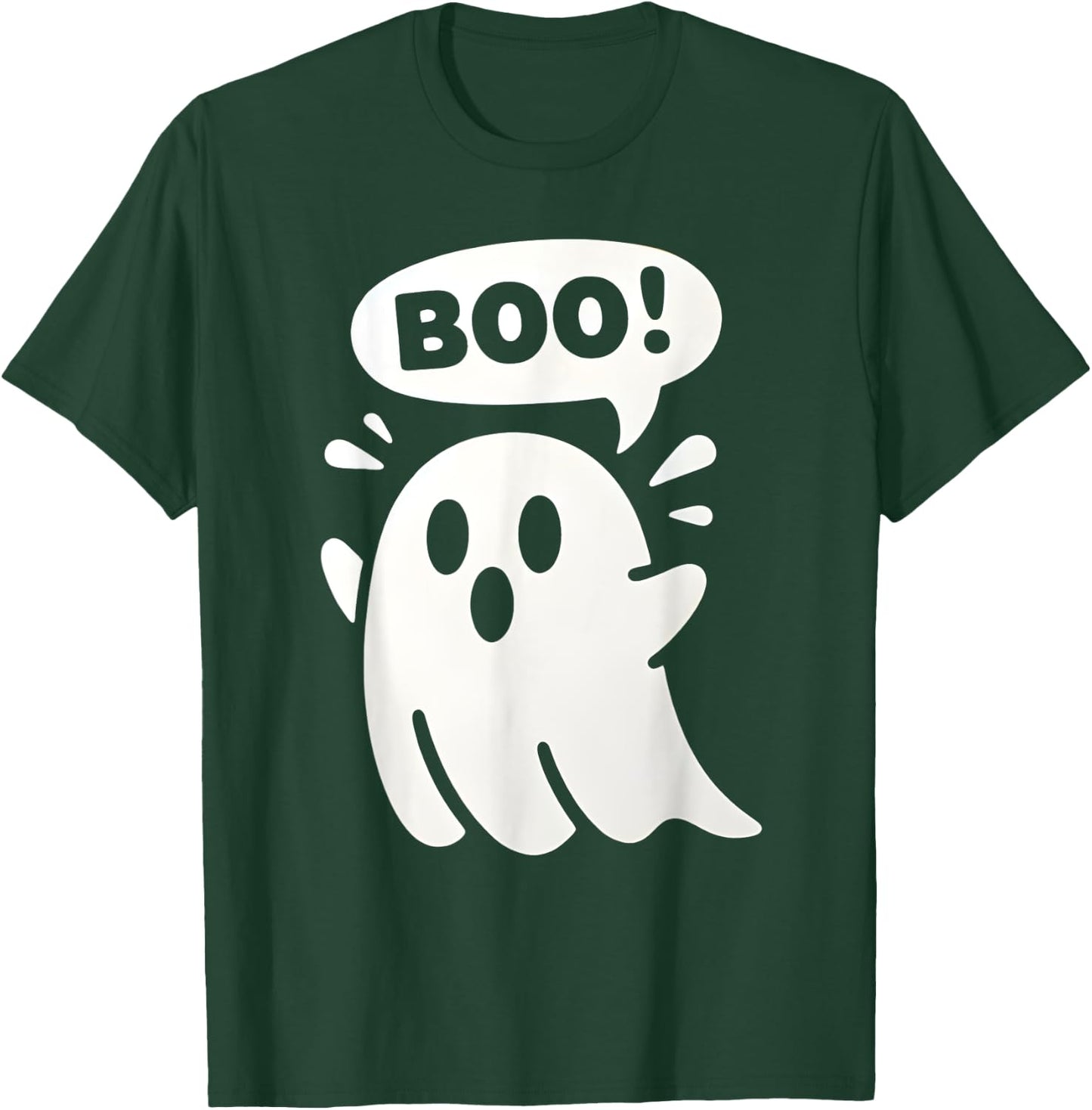 Toddler Ghost with Bow Boo Girls Halloween T-Shirt - T-Shirt | Forest