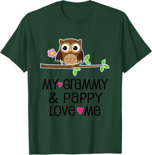 My Grammy and Pappy Love Me Grandchild T-Shirt - T-Shirt | Forest