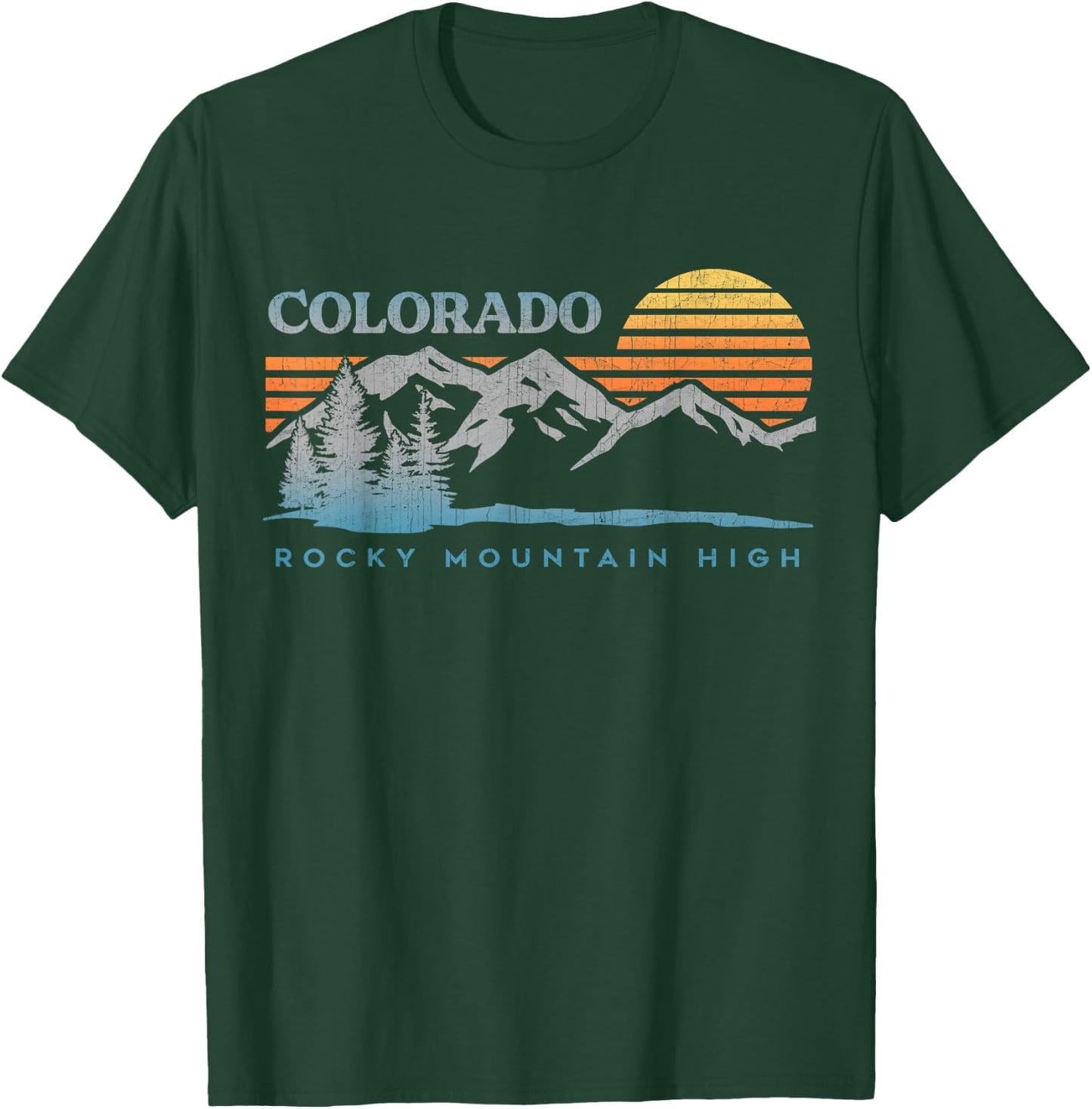 Vintage 70's 80's Colorado Outdoor Mountains Nature Hiking T-Shirt - T-Shirt | Forest
