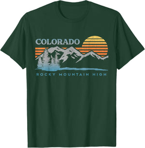 Vintage 70's 80's Colorado Outdoor Mountains Nature Hiking T-Shirt - T-Shirt | Forest