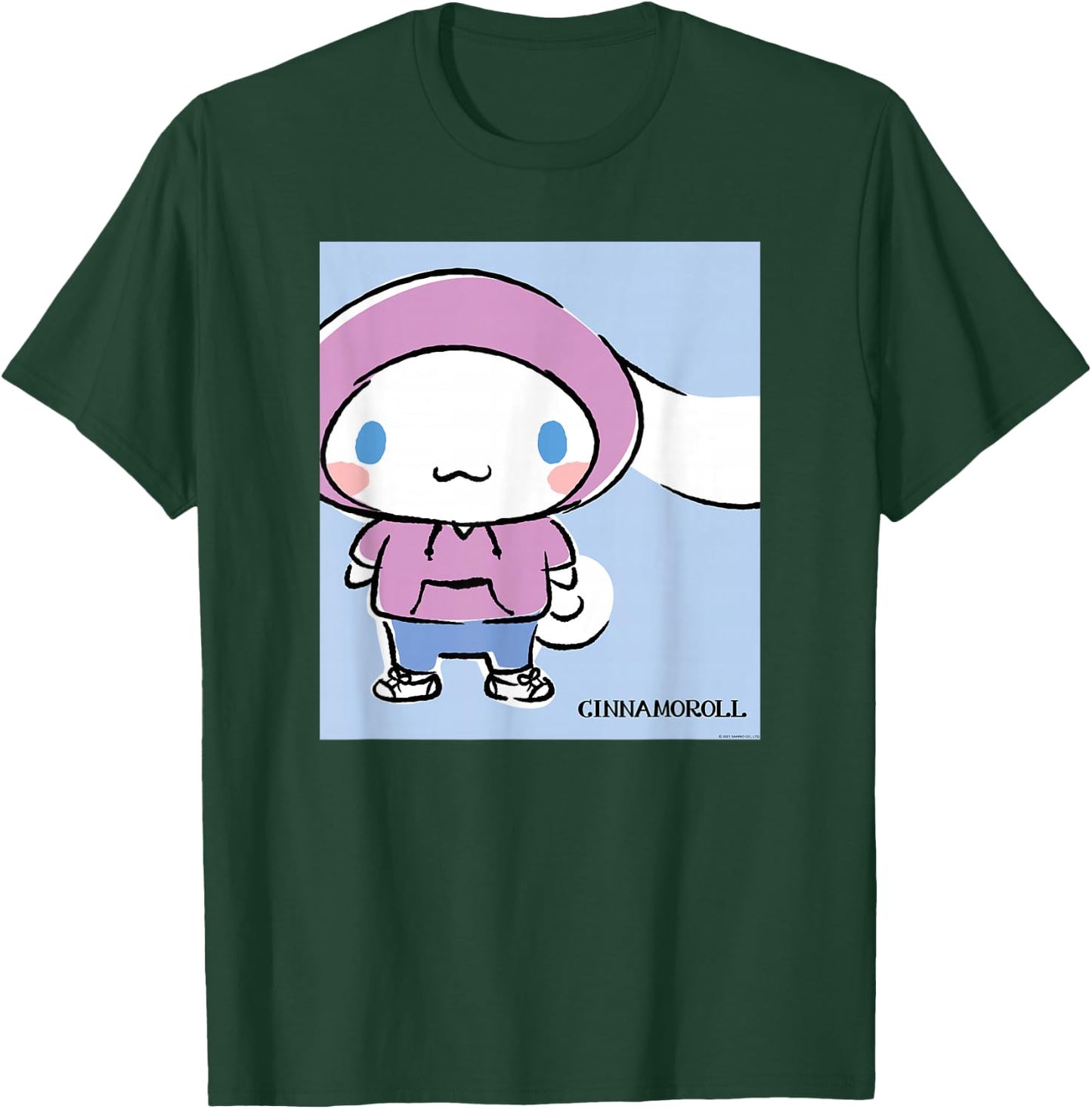 Cinnamoroll Collection Streetwear Print T-Shirt - T-Shirt | Forest