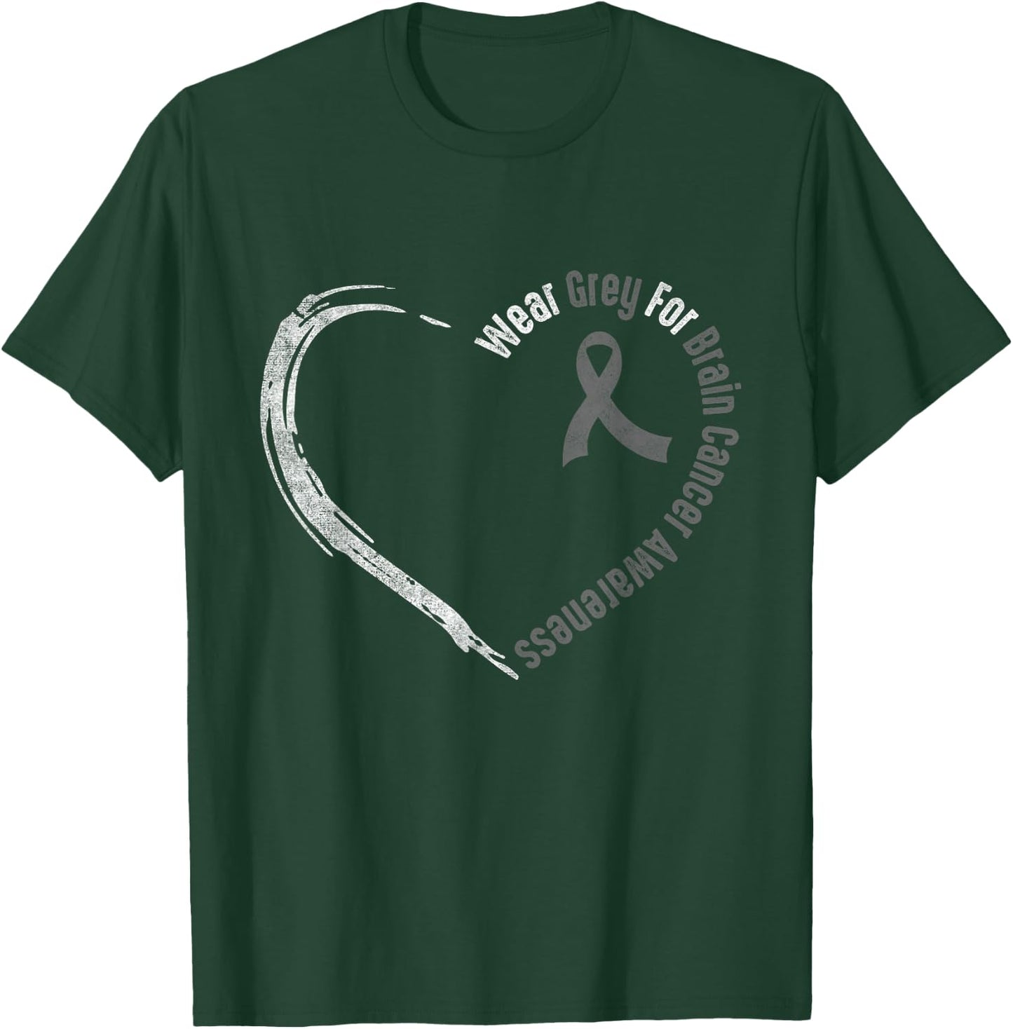 Wear Grey For Brain Cancer Awareness | Brain Tumor T-Shirt - T-Shirt | Forest