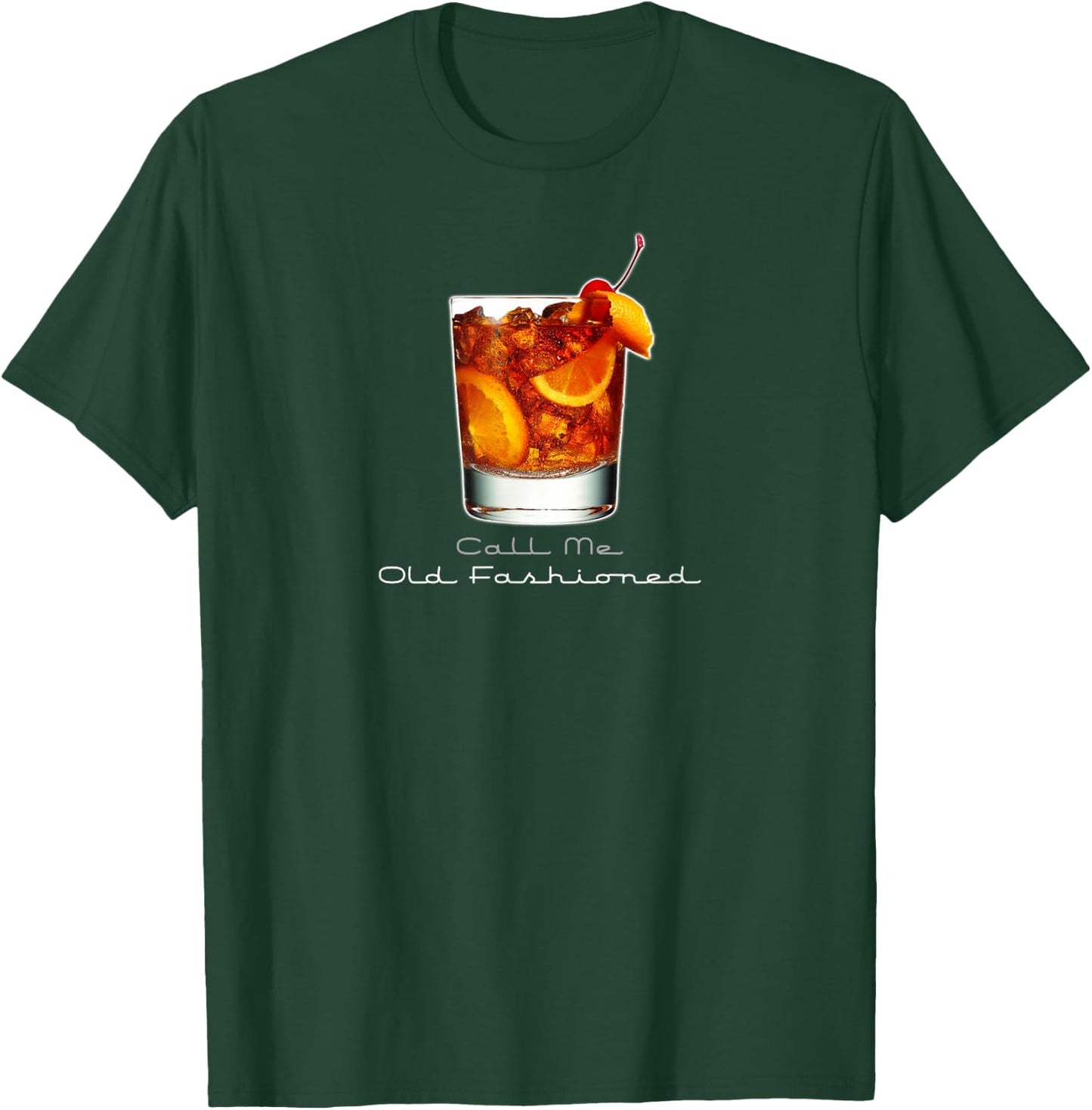 Vintage Call Me Old Fashioned Whiskey Funny Mixed Drink T-Shirt - T-Shirt | Forest