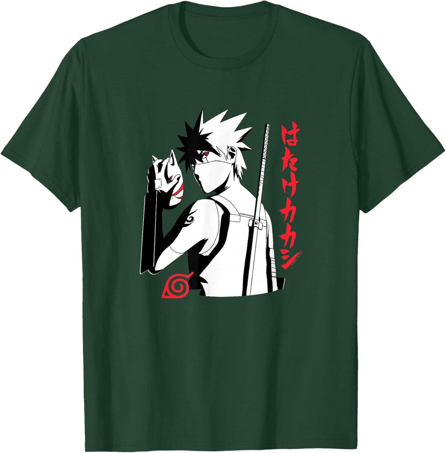 Naruto Shippuden Anbu Kakashi Sharingan Anime T-Shirt - T-Shirt | Forest