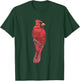 Red Watercolor Cardinal T-Shirt - T-Shirt | Forest