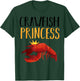 Funny Crawfish Gift Cool Crawfish Princess Girls T-Shirt - T-Shirt | Forest