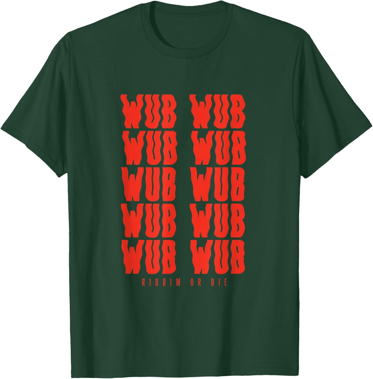 The Riddim Kid Designs Wub Wub Dubstep Riddim - Men's Black Small Classic Fit Short Sleeve T-Shirt - T-Shirt | Forest