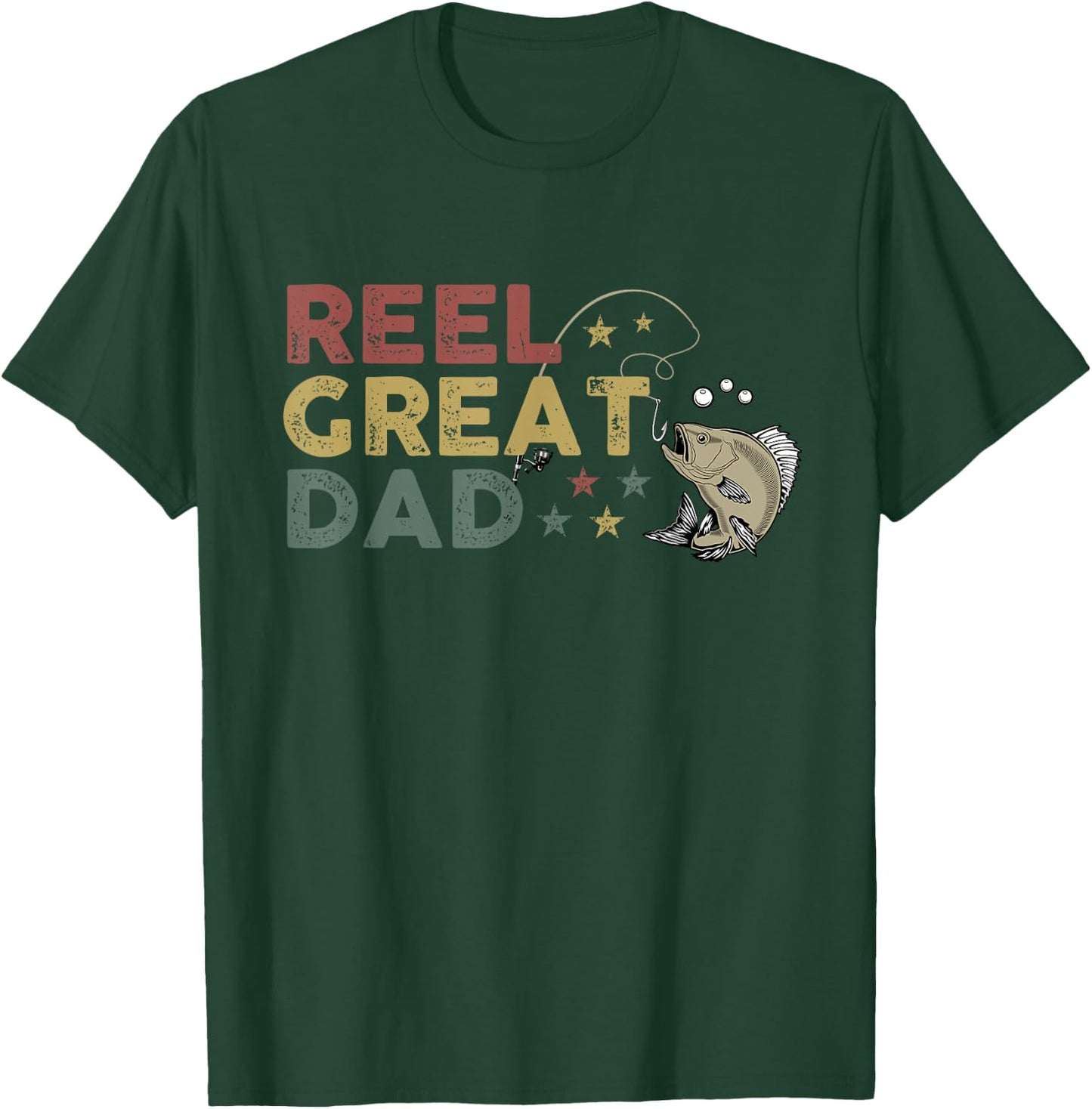 Reel Great Dad Father's Day T-Shirt - T-Shirt | Forest