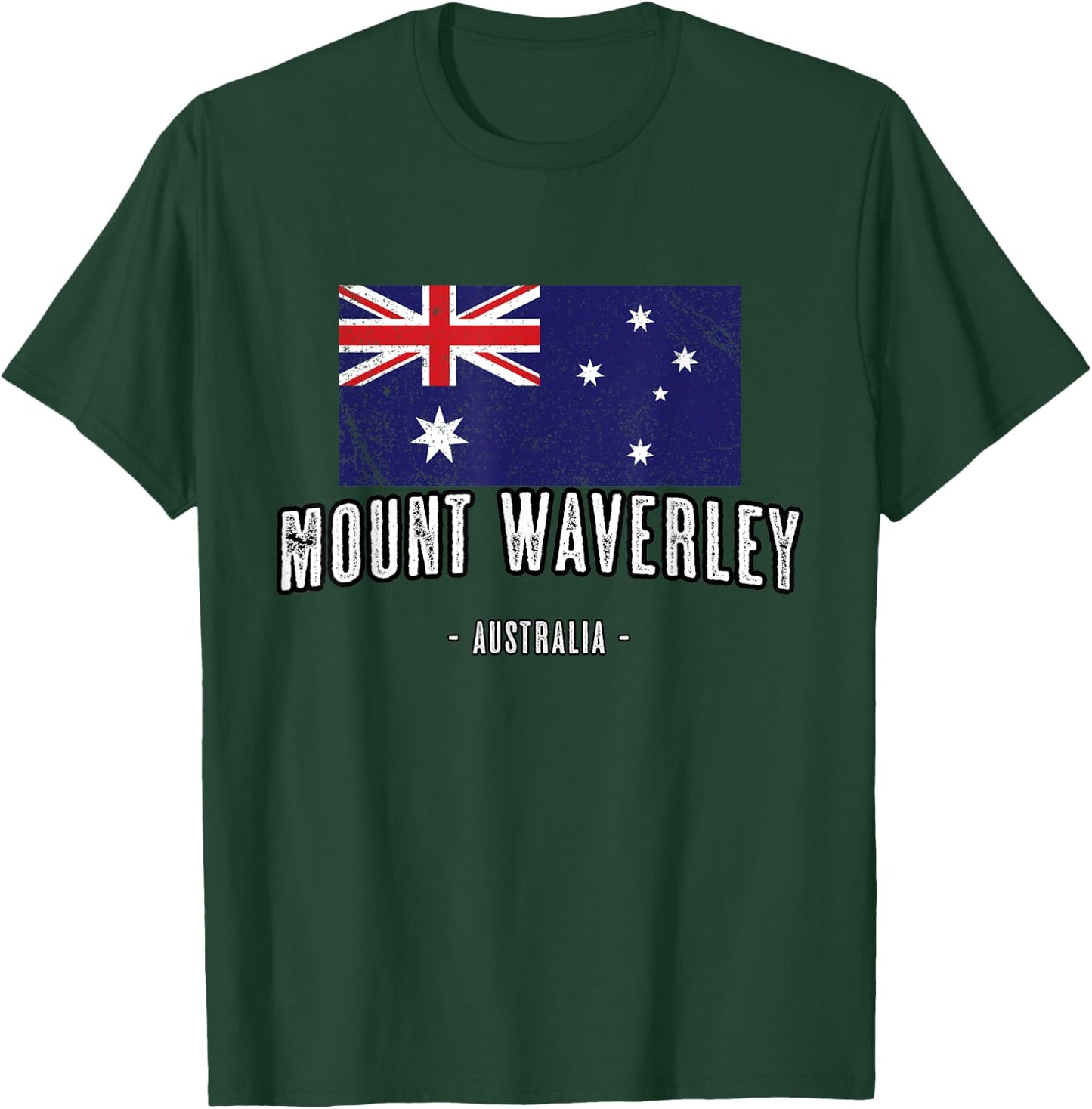 City of Mount Waverley Australia | Australian Flag, Aussie T-Shirt - T-Shirt | Forest