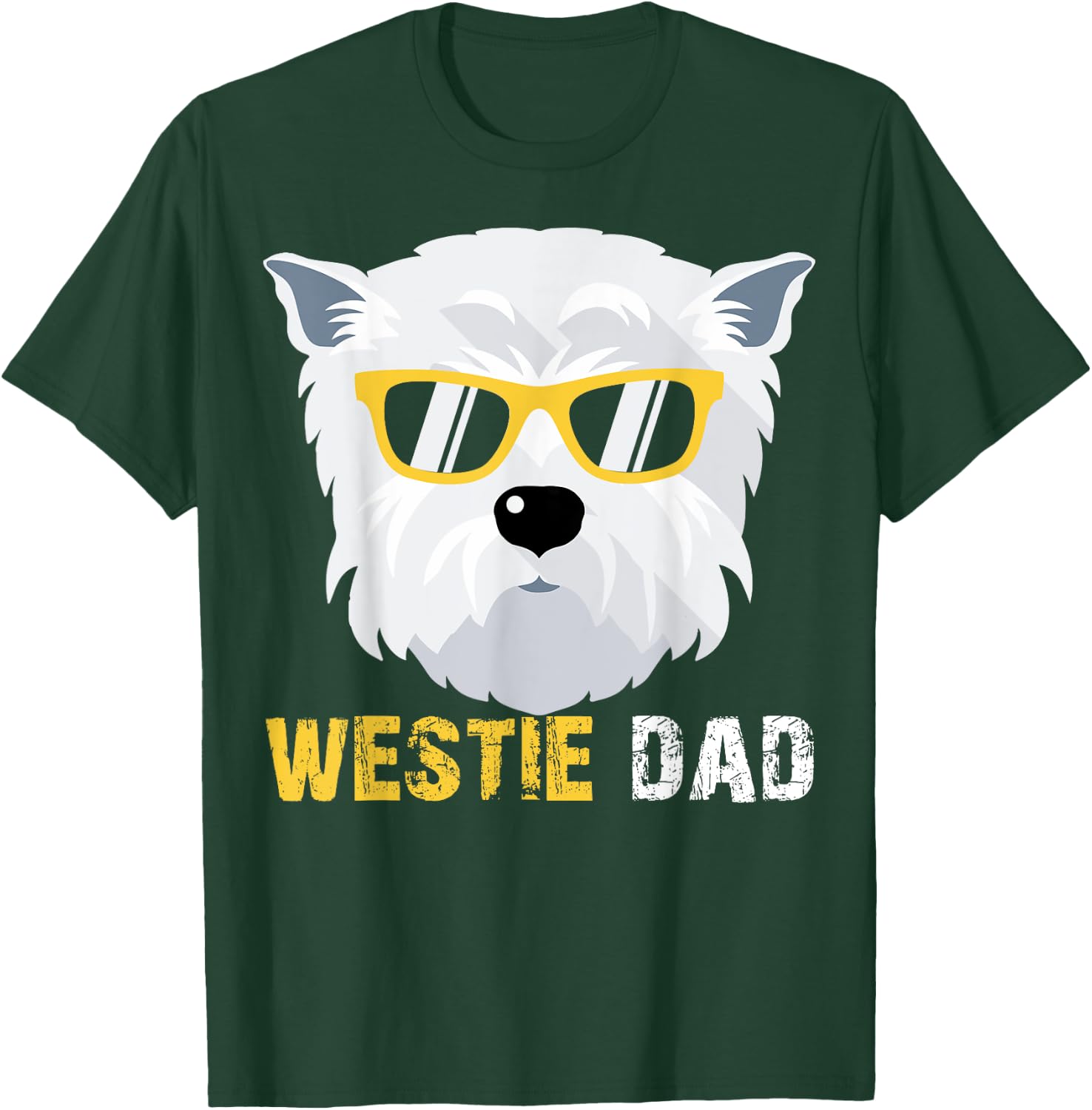 Westie Dad Shirts For Dog Owners Fathers Day Men T-Shirt - T-Shirt | Forest