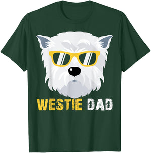 Westie Dad Shirts For Dog Owners Fathers Day Men T-Shirt - T-Shirt | Forest
