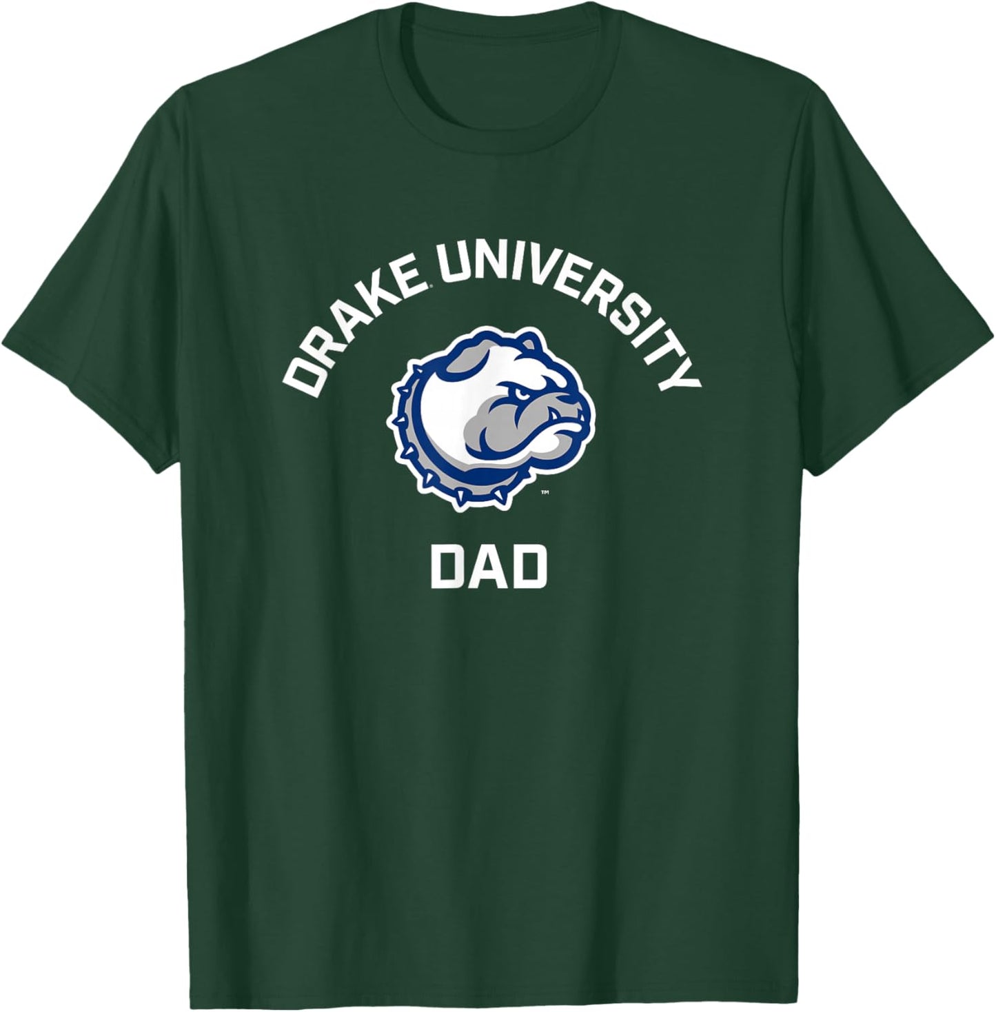 Drake University Bulldogs Arched Dad T-Shirt - T-Shirt | Forest
