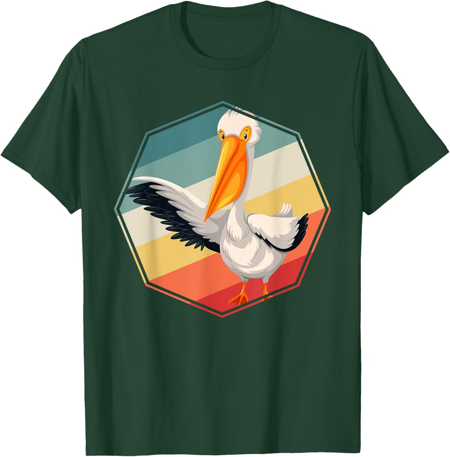 Cute Pelican Bird Toddlers Gift Pelican T-Shirt - T-Shirt | Forest