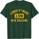 Lower 9th Ward New Orleans Gym Style Distressed Amber Print T-Shirt - T-Shirt | Forest