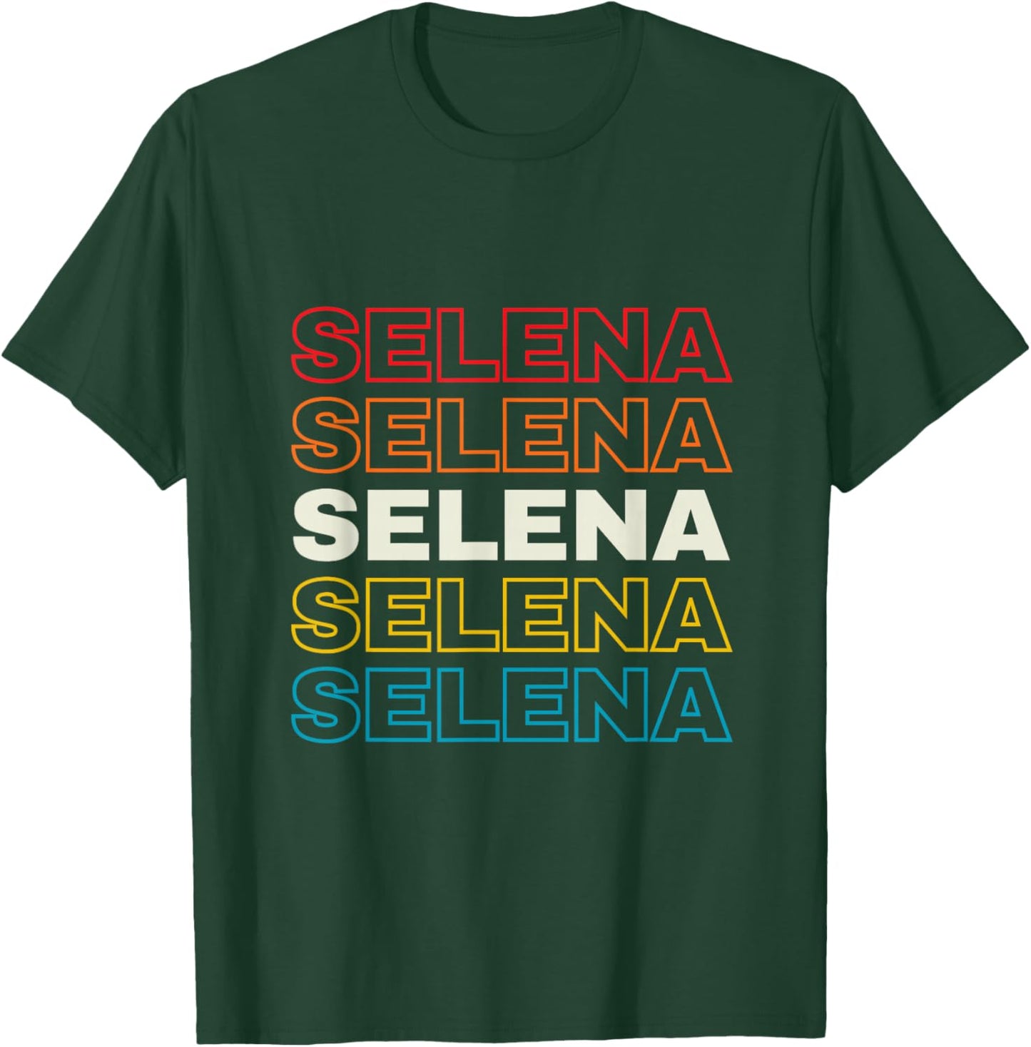 I Love Selena Personalized Retro Sunset First Name T-Shirt - T-Shirt | Forest
