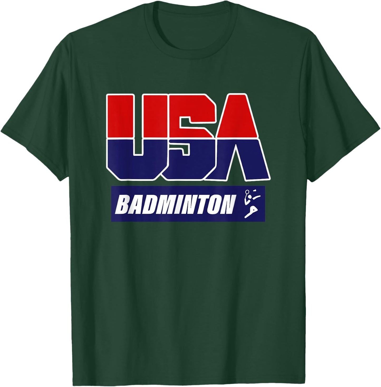 Badminton 2021 USA T-Shirt - T-Shirt | Forest