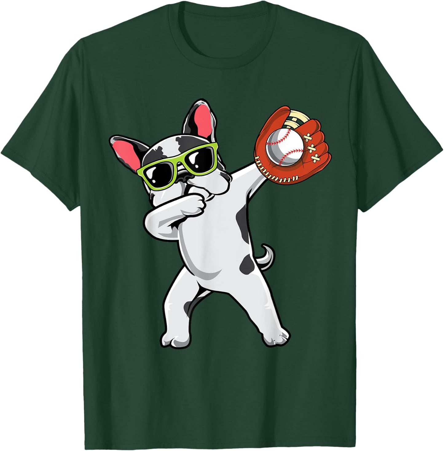 Dabbing French Bulldog Cute Frenchie Dab Baseball Boys Gifts T-Shirt - T-Shirt | Forest