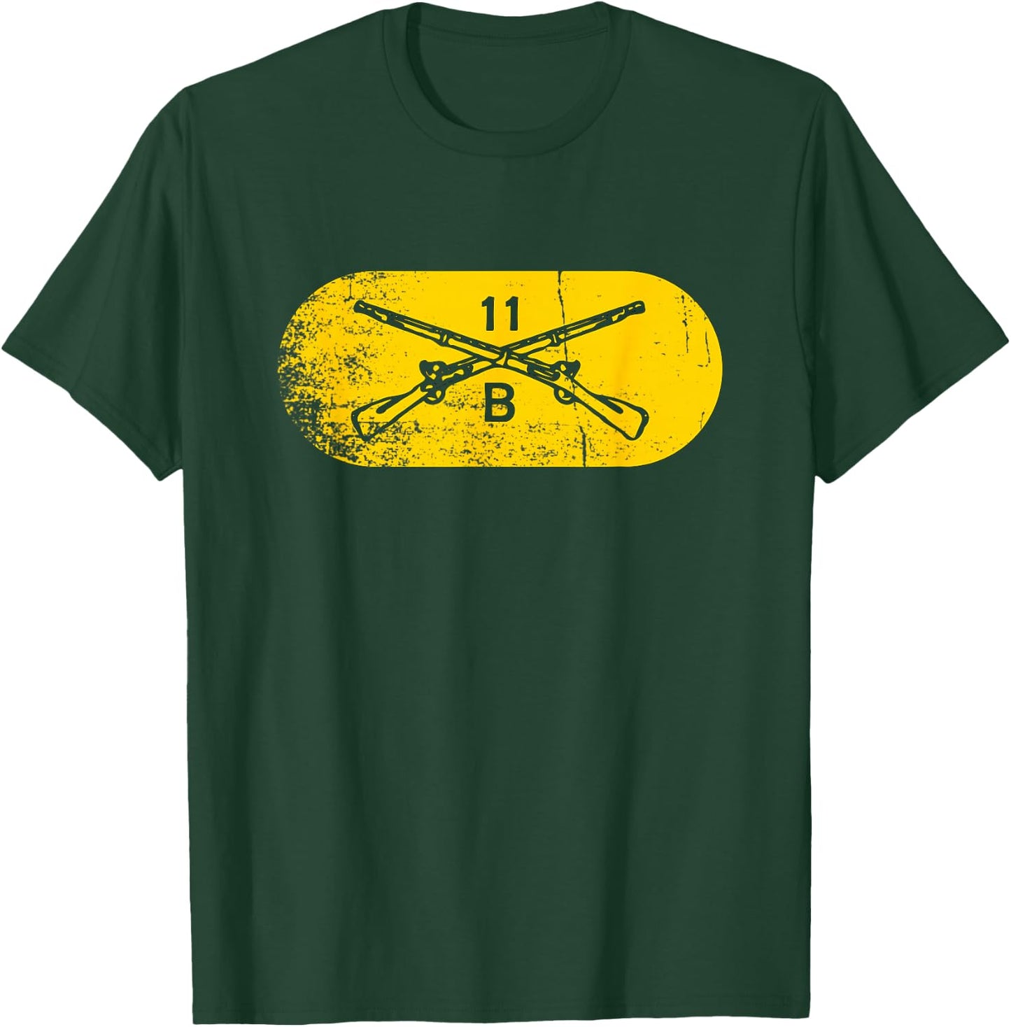 11 Bravo 11B Infantry Infantryman Grunt US Army Combat Team T-Shirt - T-Shirt | Forest