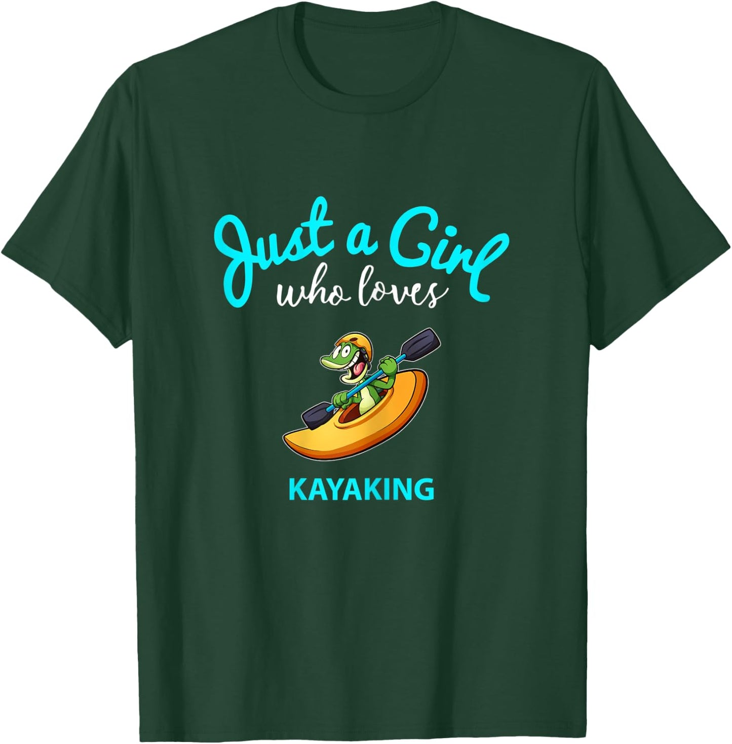 Kayak Shirt for Girls | Kids Kayak T-Shirt - T-Shirt | Forest