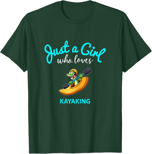 Kayak Shirt for Girls | Kids Kayak T-Shirt - T-Shirt | Forest
