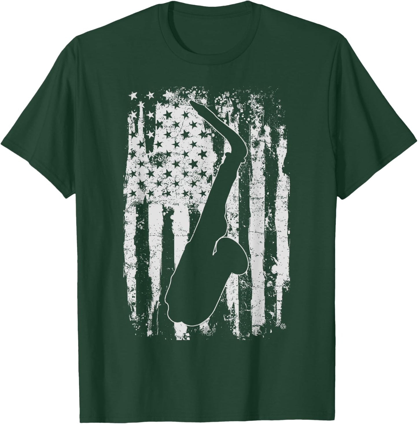 Saxophone Sax Player Vintage Gift T-Shirt - T-Shirt | Forest