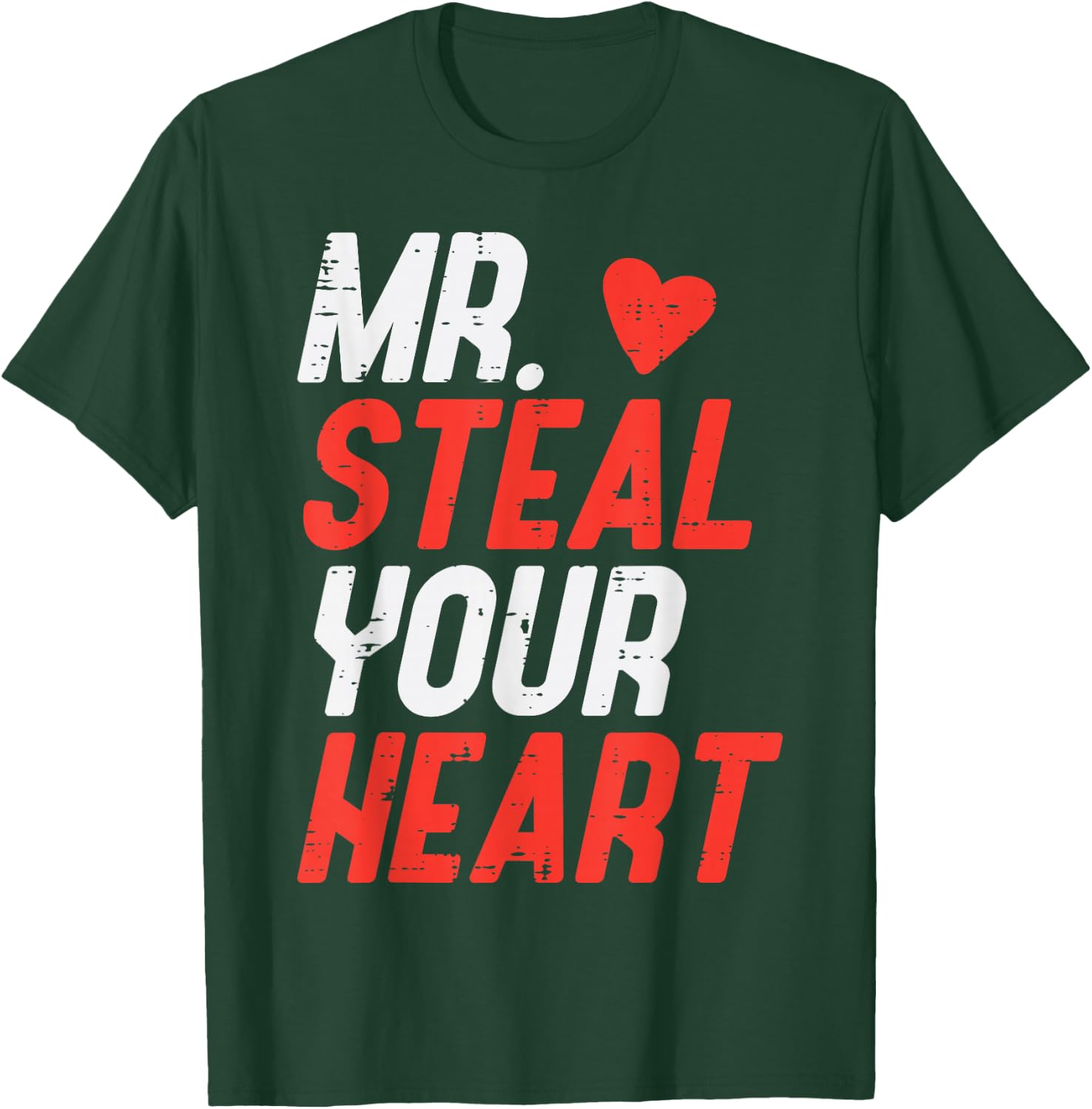 Valentines Day Mr Steal Your Heart Boys Kids Toddler Youth T-Shirt - T-Shirt | Forest