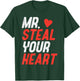 Valentines Day Mr Steal Your Heart Boys Kids Toddler Youth T-Shirt - T-Shirt | Forest