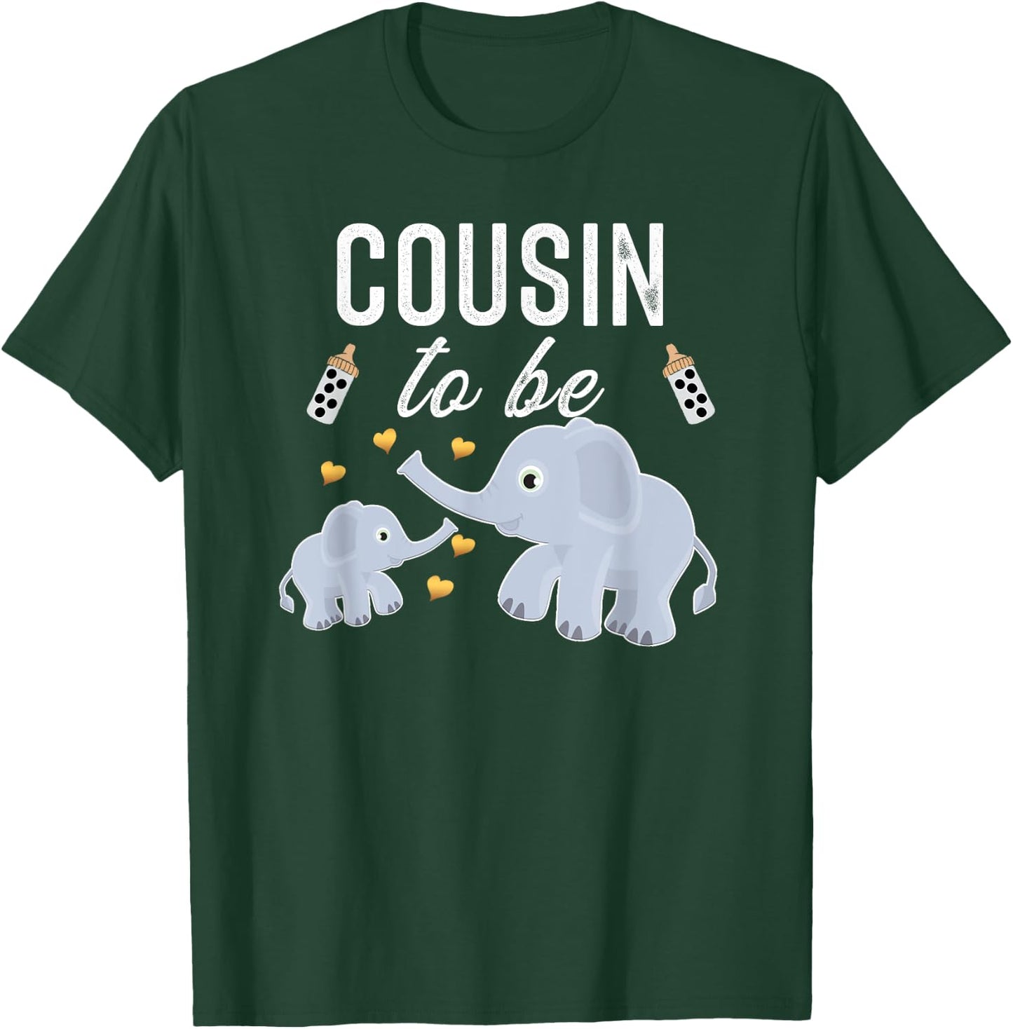 Cousin To Be Elephant Baby Shower Cousin Cute T-Shirt - T-Shirt | Forest