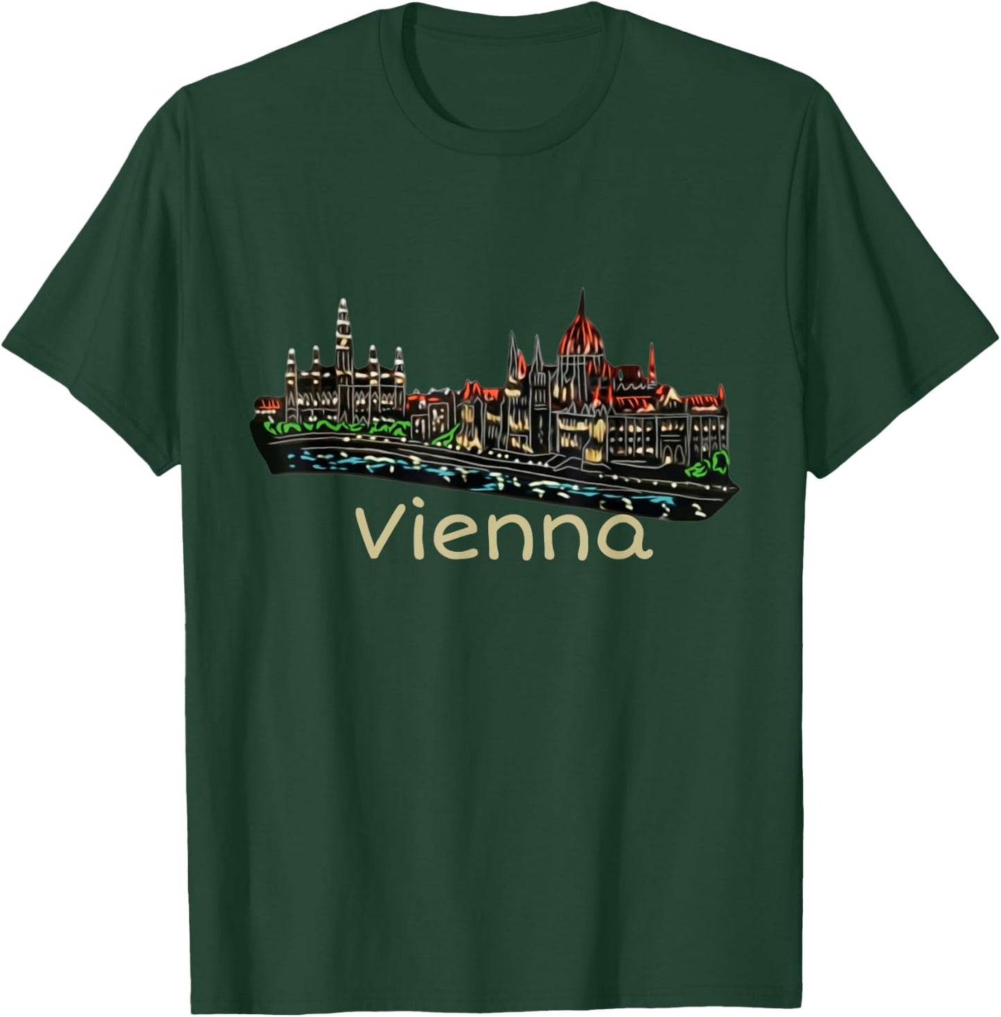 Souvenir Vintage Vienna Lover Old Vienna Vienna Sights T-Shirt - T-Shirt | Forest