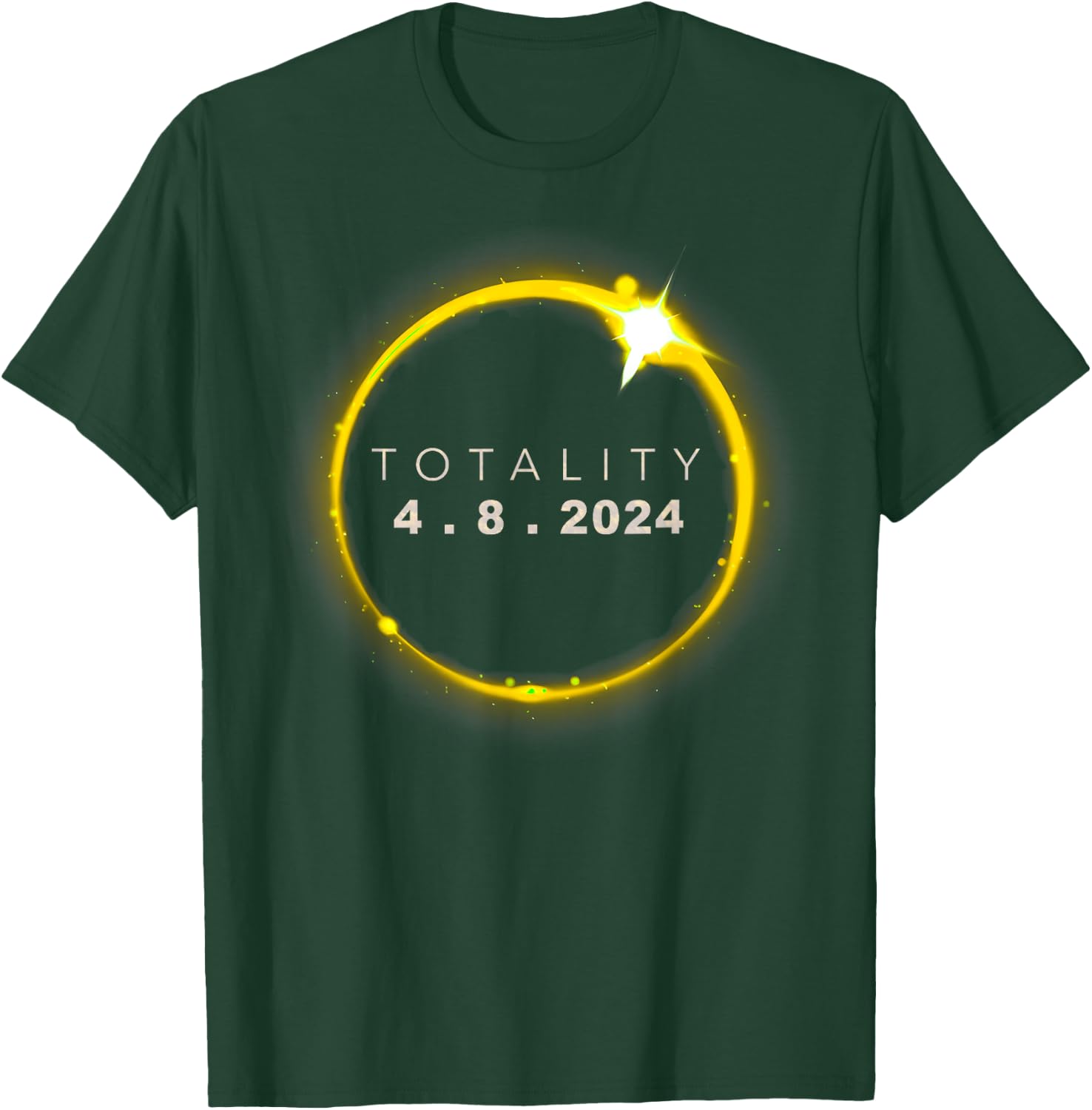 Total Solar 2024 Eclipse T-Shirt - T-Shirt | Forest