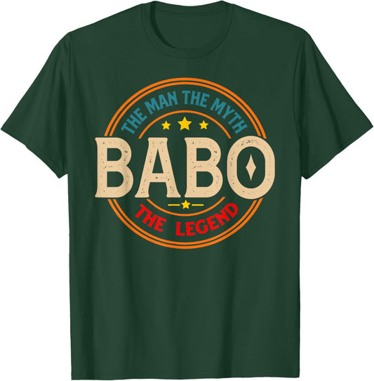 BABO The Legend The Man, Funny BABO Fathers Day T-Shirt - T-Shirt | Forest