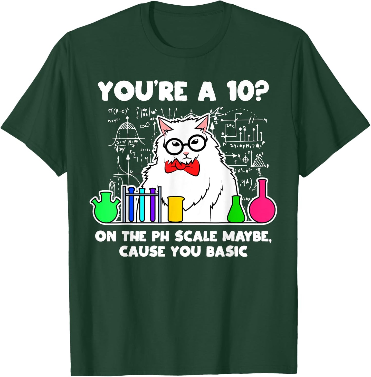 Funny Meme Cats Scientist Physics Chemistry Nerd T-Shirt - T-Shirt | Forest