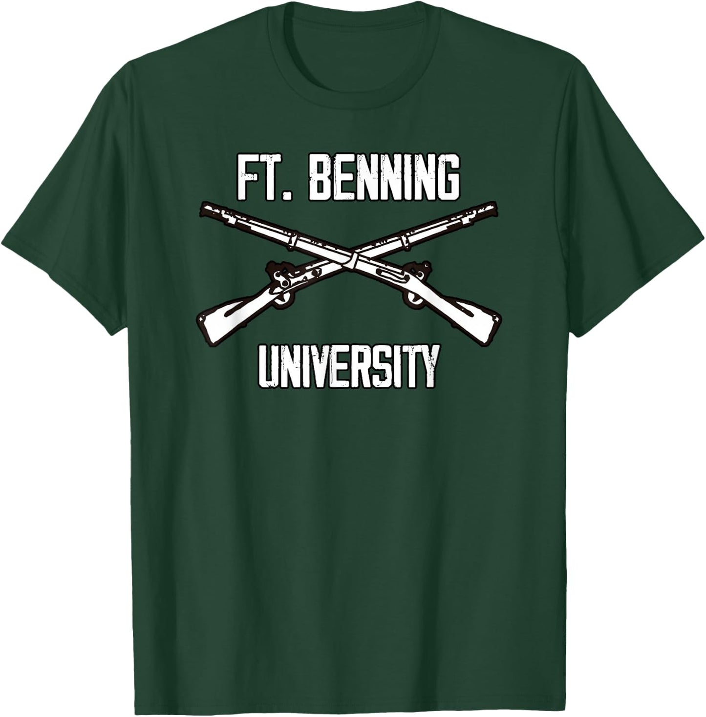 Fort Benning University - Army Infantry for Soldiers T-Shirt - T-Shirt | Forest