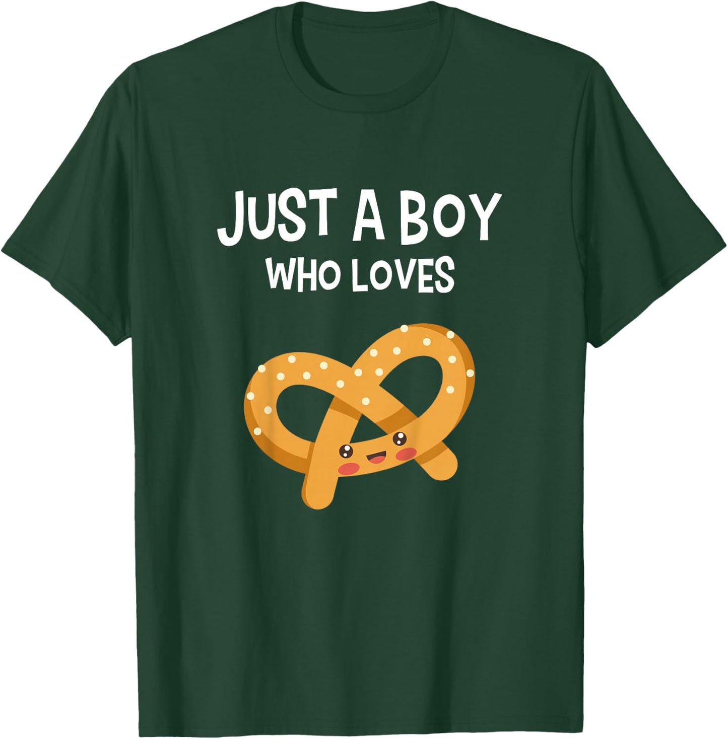 Kids Pretzel Shirt Pretzel Lover Funny Boy Love Pretzels Gift T-Shirt - T-Shirt | Forest