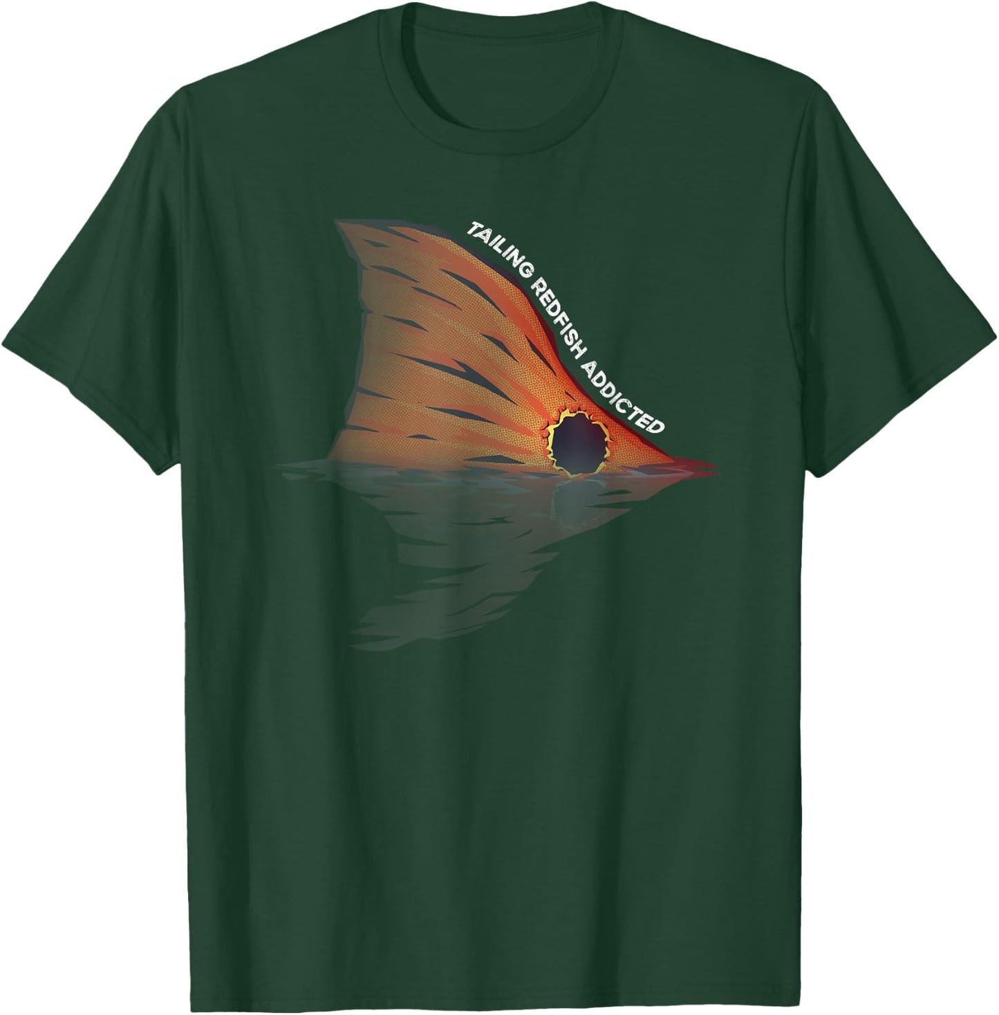 Tailing Redfish Fishing Joke Redfishing Red Drum Fishermen T-Shirt - T-Shirt | Forest