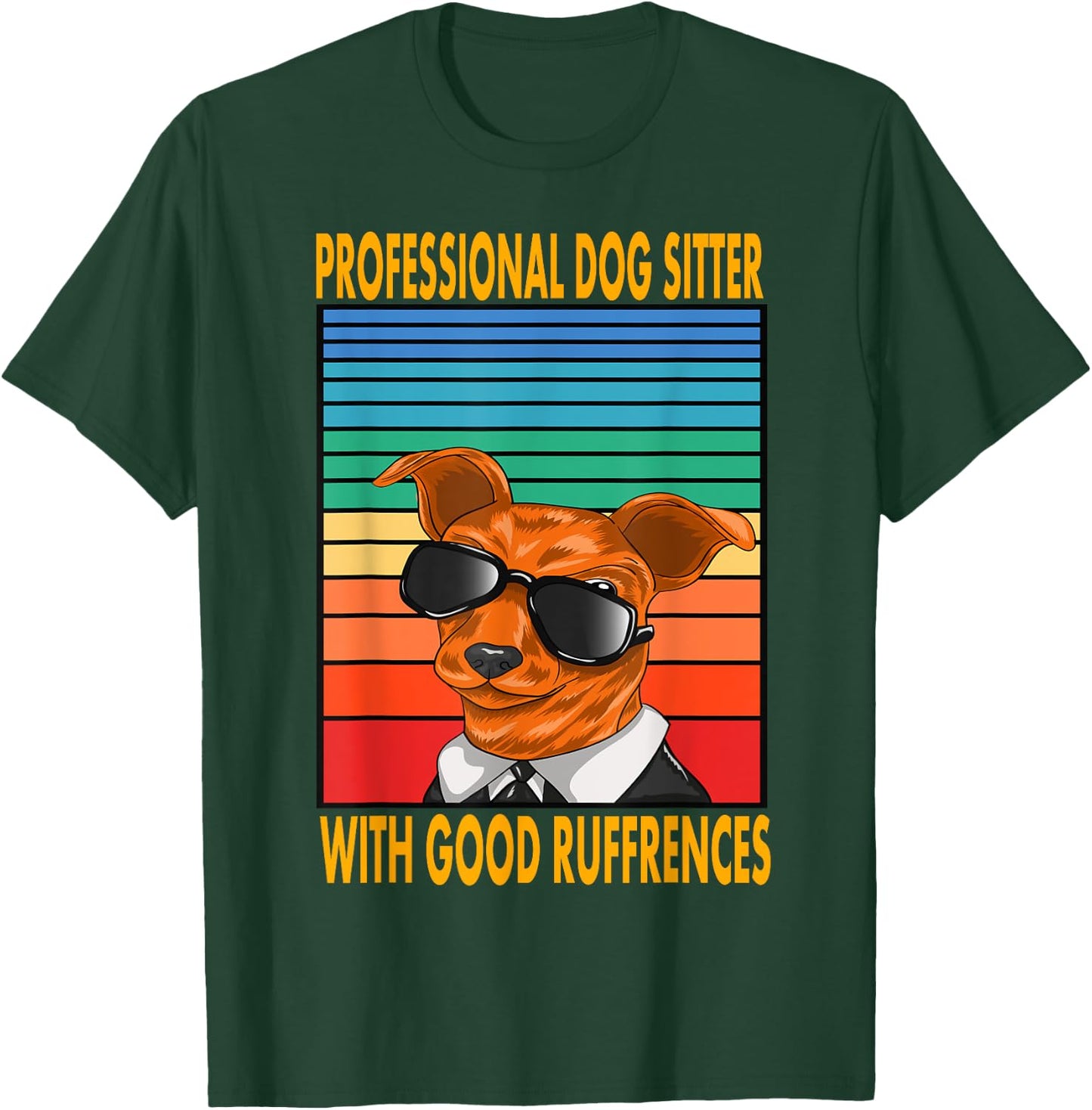 Professional Dog Sitter With Good Ruffrences Women Kids T-Shirt - T-Shirt | Forest
