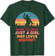 Just a Girl Who Loves Bigfoot Girls Big Foot Sasquatch T-Shirt - T-Shirt | Forest