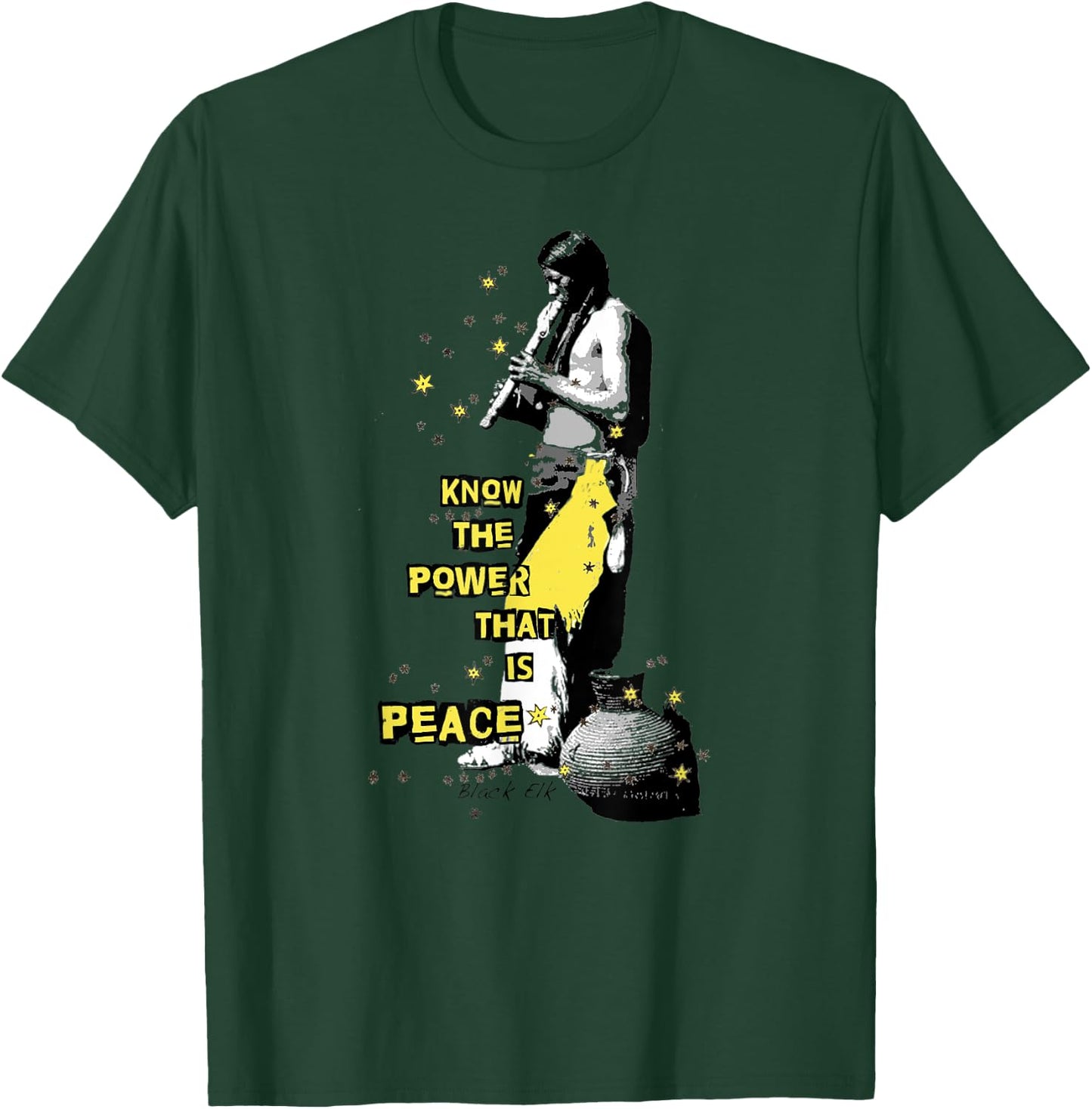 Native American Flute T-Shirt - T-Shirt | Forest