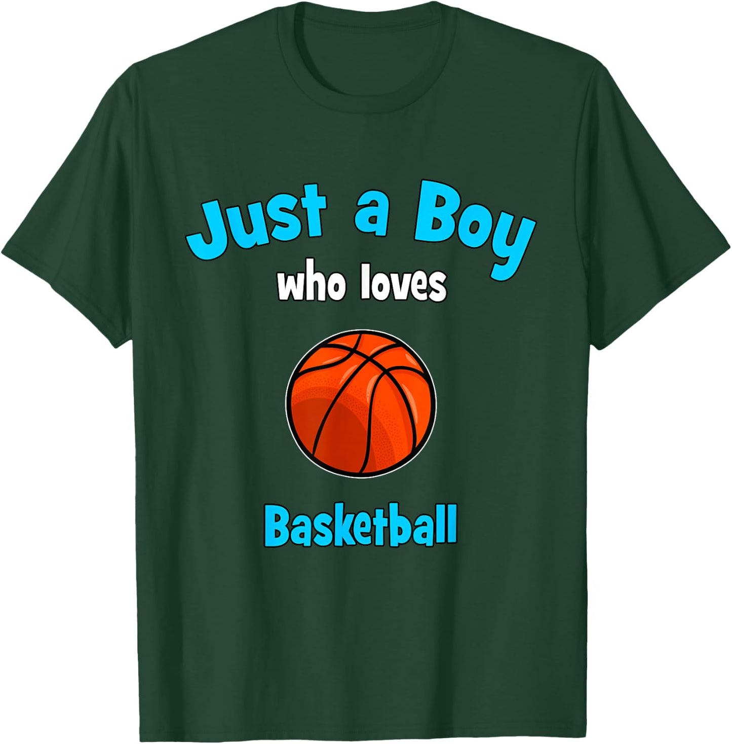 Boys Basketball Jersey | Kids Basketball T-Shirt - T-Shirt | Forest