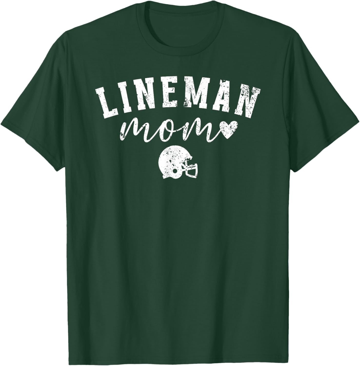 Football Lineman Mom Of A Football Lineman Mother T-Shirt - T-Shirt | Forest
