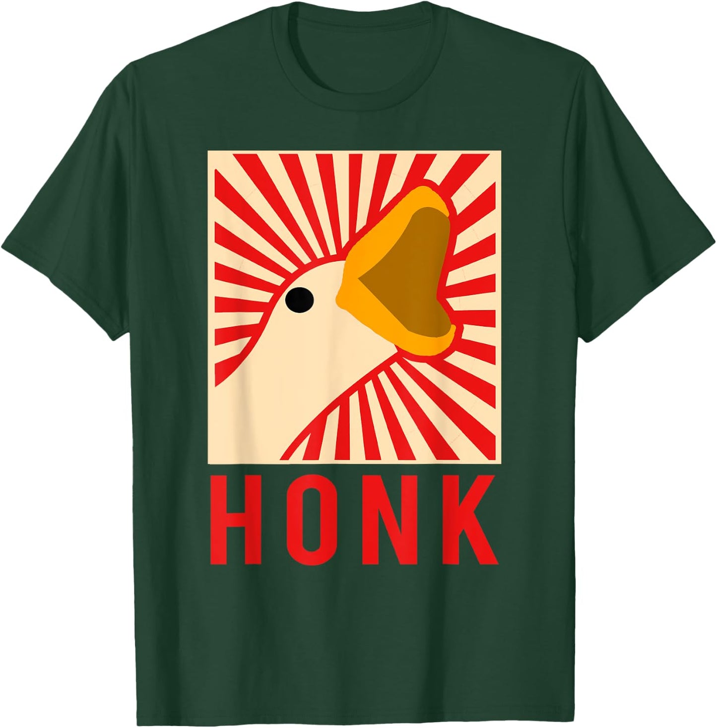 Honk goose - Funny Chicken Duck Meme Idea T-Shirt - T-Shirt | Forest