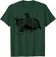 Bird Birder & Birding Apparel Company Bobwhite Northern Bobwhite Quail - Grey, -Adults, Small, Short Sleeve, Classic Fit, Cotton T-Shirt - T-Shirt | Forest