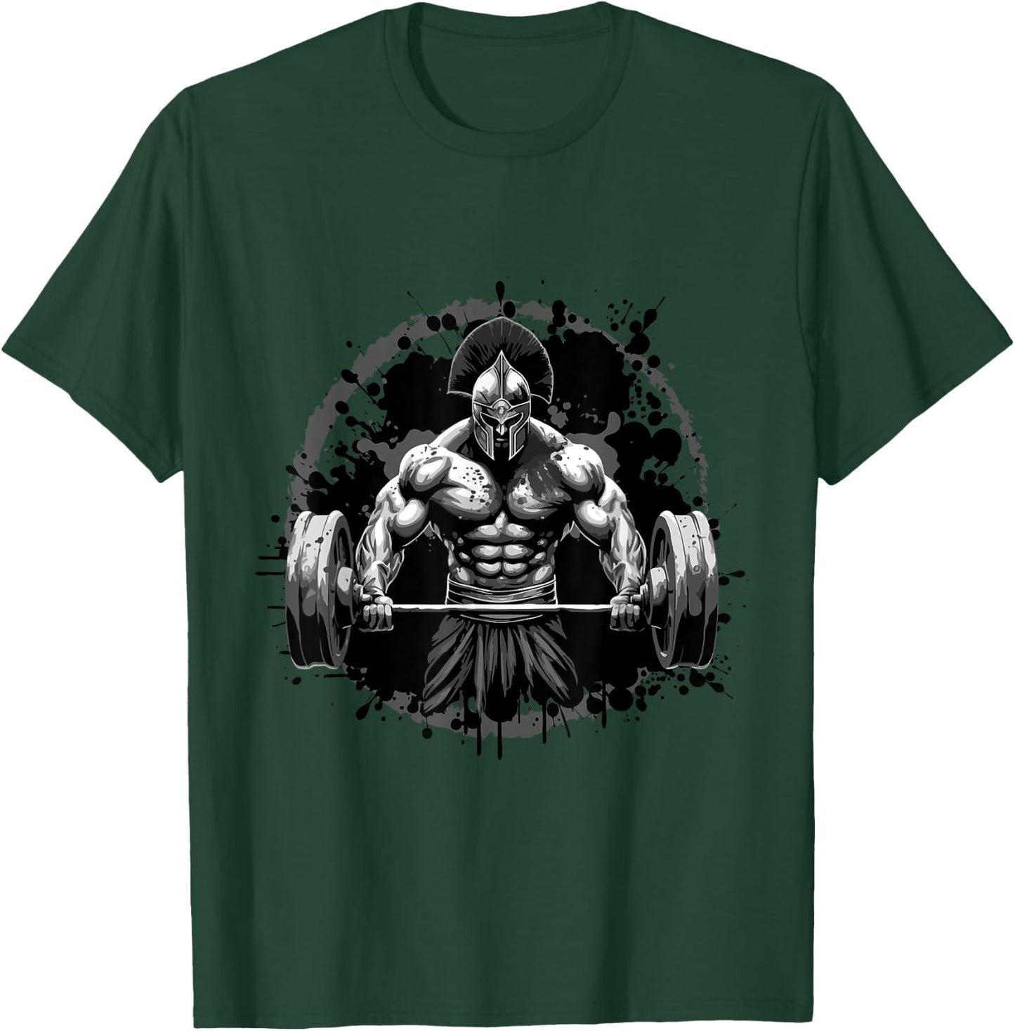 Workout Dream Style Inc Spartan Bodybuilding Gladiator Gym Weightlifting T-Shirt - T-Shirt | Forest