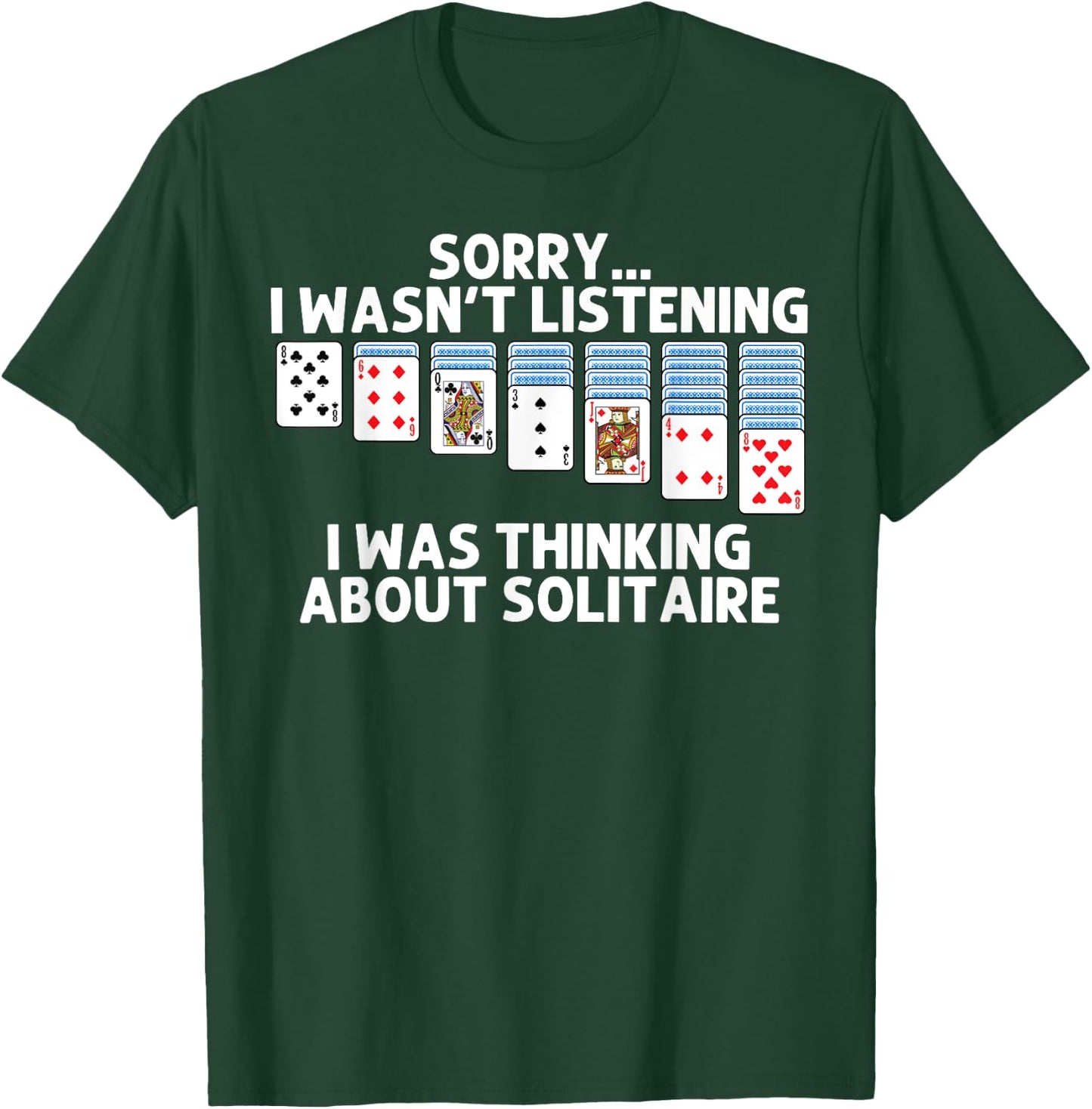 Solitaire Gift Women Card Game Player Solitaire Game T-Shirt - T-Shirt | Forest