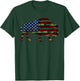 American Bison Cattle Ox USA Flag Camouflage Buffalo T-Shirt - T-Shirt | Forest