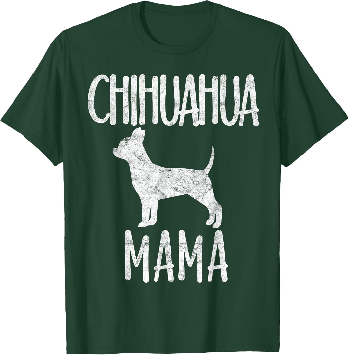 Vintage Chihuahua Mama Gift Chi-chi Mom Pet Dog Owner Mother Women Girls Kids T-Shirt - T-Shirt | Forest