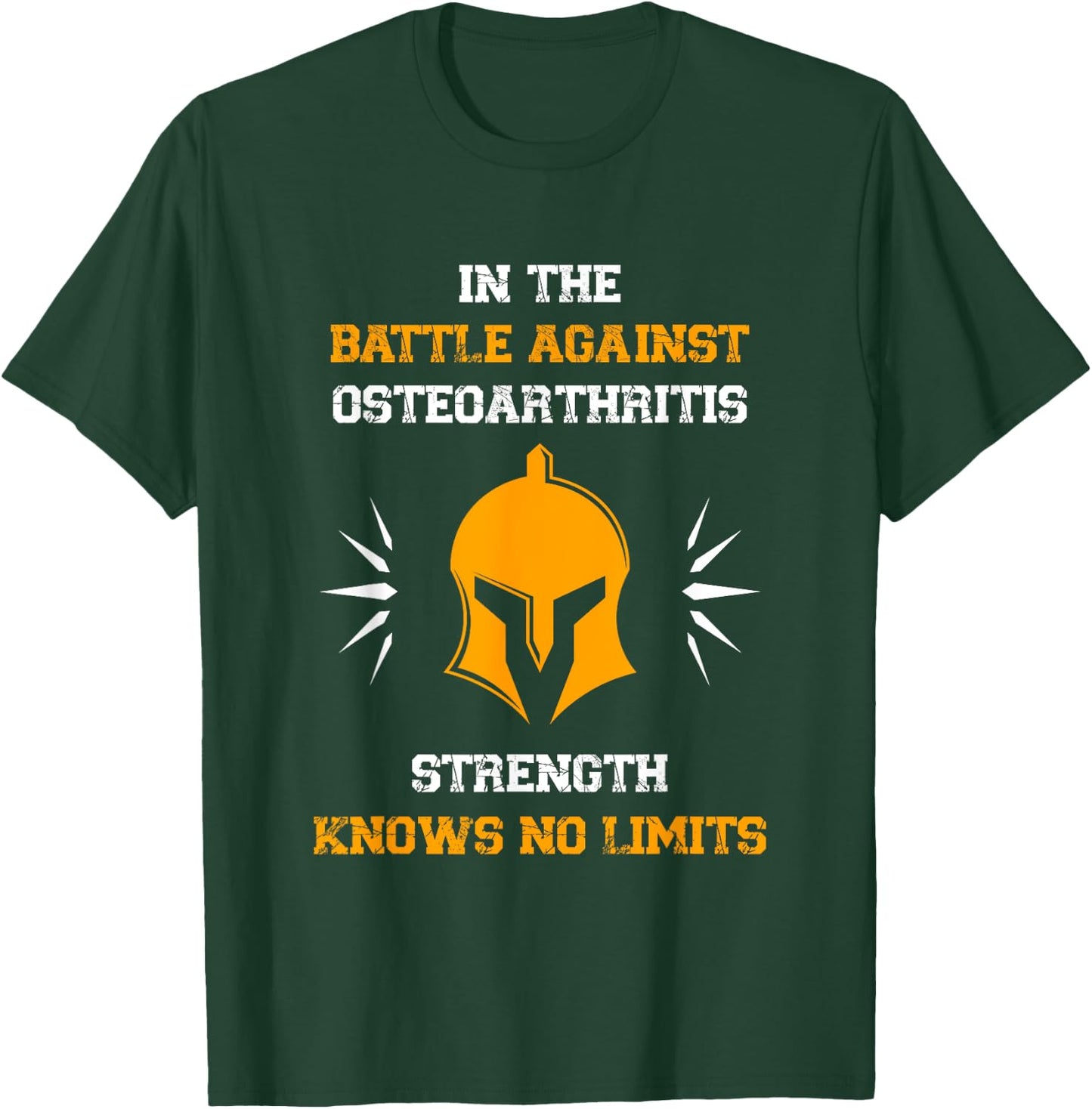 Osteoarthritis Awareness | Disease Fighter Warrior T-Shirt - T-Shirt | Forest
