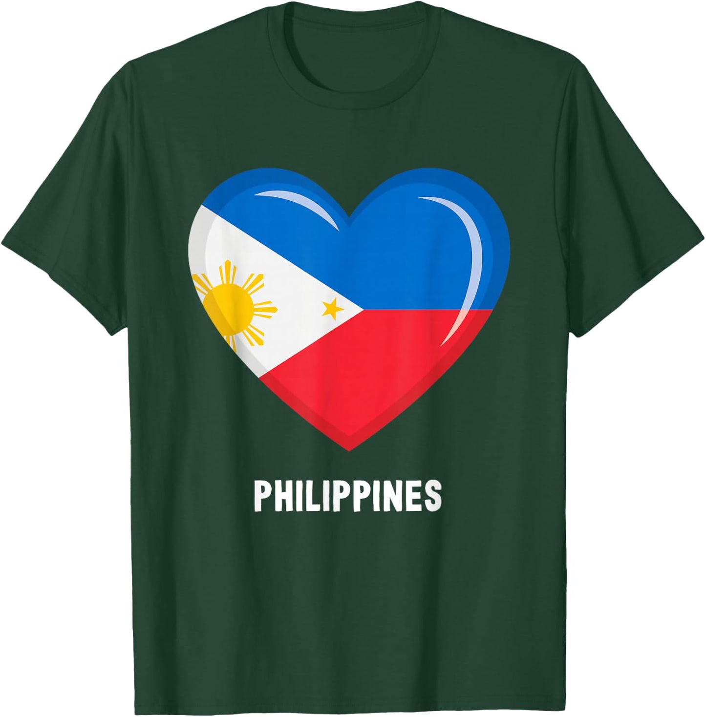 Philippine Flag Shirt | Filipino T-Shirt - T-Shirt | Forest