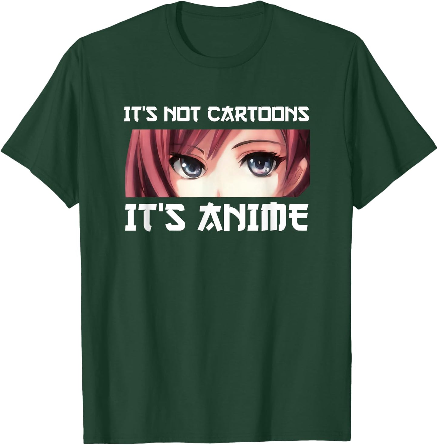 It's Not Cartoons It's Anime Small T-Shirt - T-Shirt | Forest